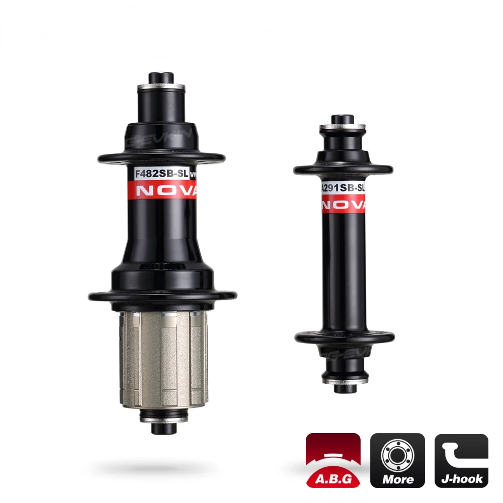 X Novatec A291SB-SL/F482SB-SL суперлегкие ступицы для дорожного велосипеда передние/задние