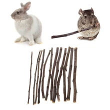  Natural Apple- Tree Branch-Toy for Pet Hamsters Teeth Molar Wooden Chewing Tool  
