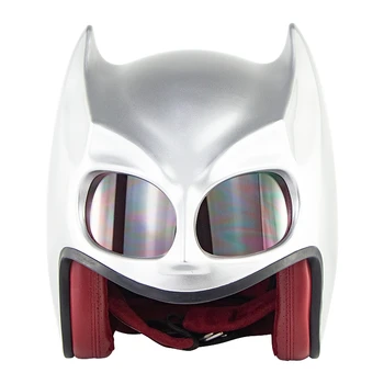 

Dot/GB Approved Helmets Soman SM560 Bat Man Bat Ear Design Half Face Classic casco capacete moto Motorcycle Helmet