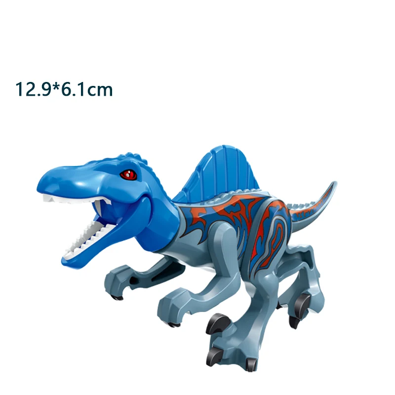 thumbnail image 1 of Bloques de construcción de dinosaurios jurásicos, juguetes compatibles con parques, regalos de las principales marcas, simulación de animales, Rex Raptor Ankylosaur, regalos de Navidad, 1 of 5