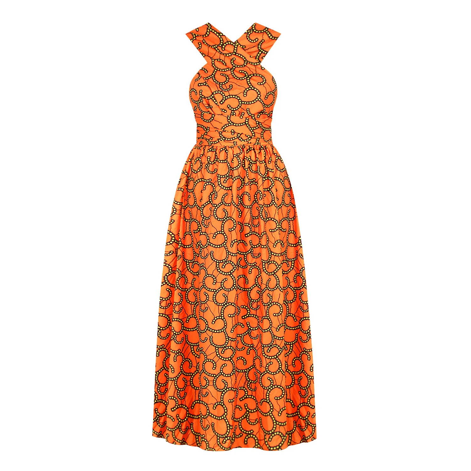 Longue robe africaine wax pour femmes 507