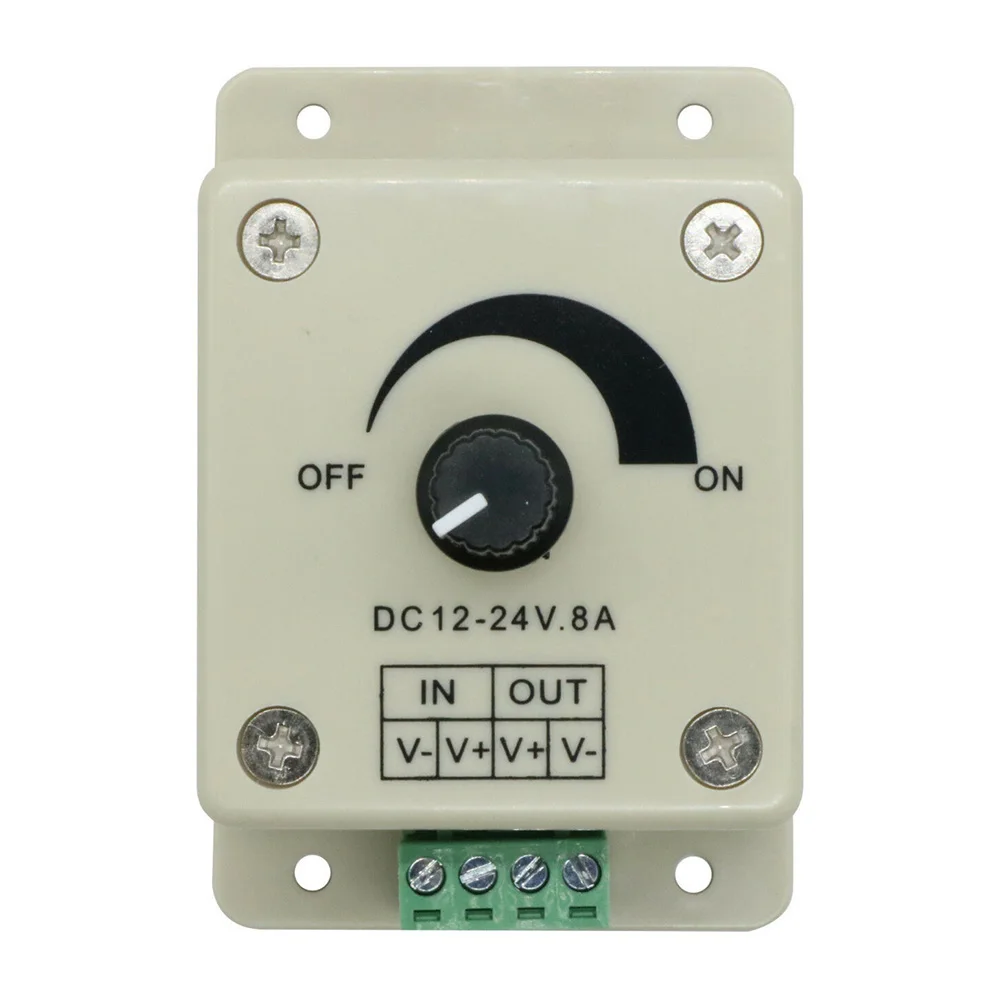 8A 30A DC 12 V-24 V светодиодное освещение диммер высокой Мощность регулятор яркости освещения выключатель для светодиодные лампы светодиодный монохроматический шок