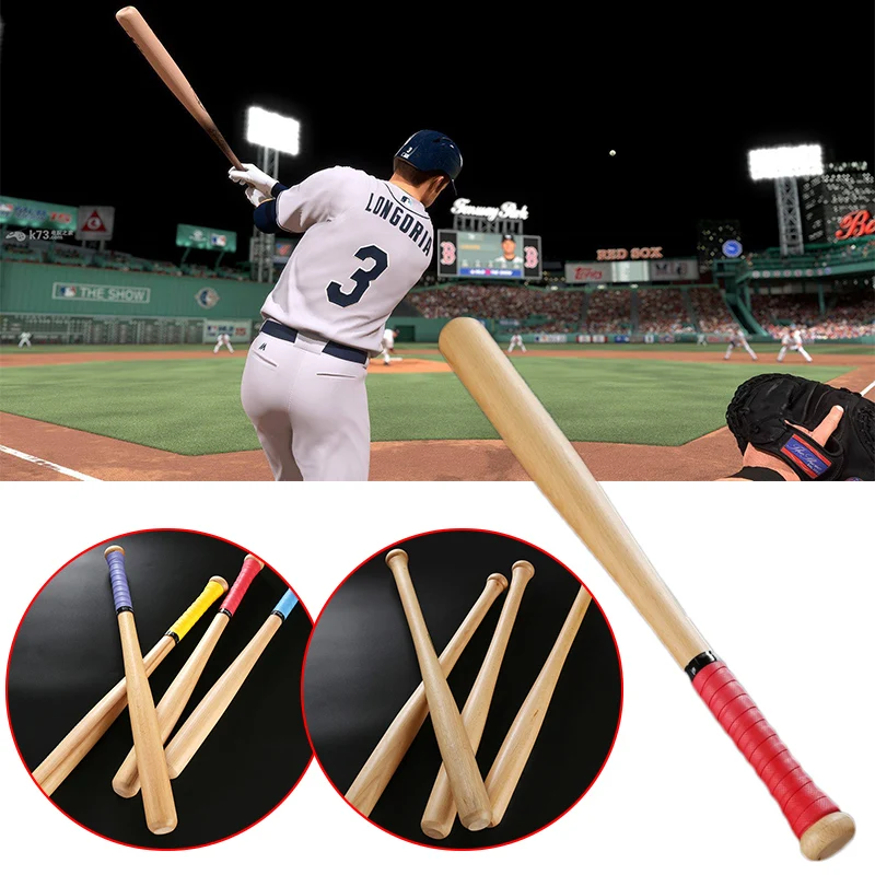 Baseball& Softballs Solid Wood Career Fitness Equipment 54cm Heavy Duty Bat Baseball for Outdoor Hardwood The