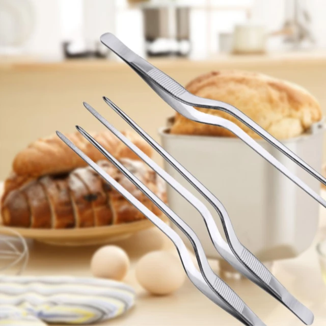 Kitchen Tongs, Stainless Steel Kitchen Tongs for Cooking with