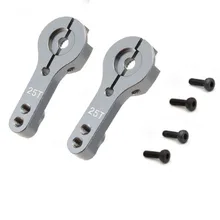 

2Set Metal Steering Servo Arm 25T Metal Swing Arm Double Hole With Lock Upgrade Version RC Car Accessories