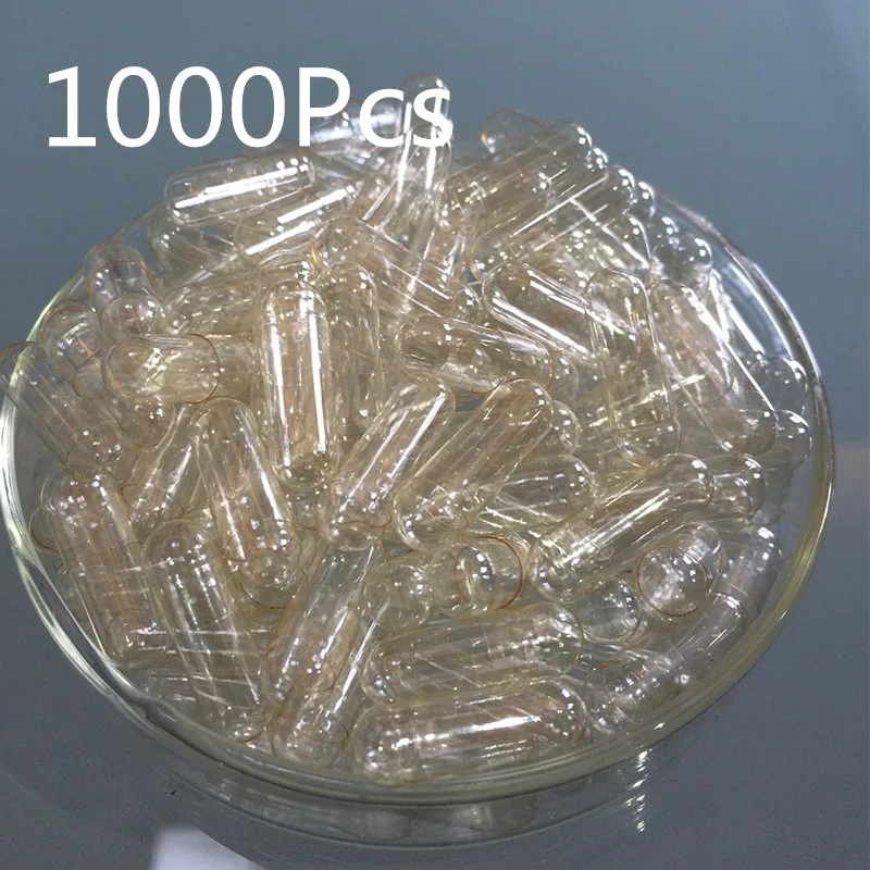 1000 желатиновые капсулы пустые прозрачные Размер 0 # Кошерные лекарственные