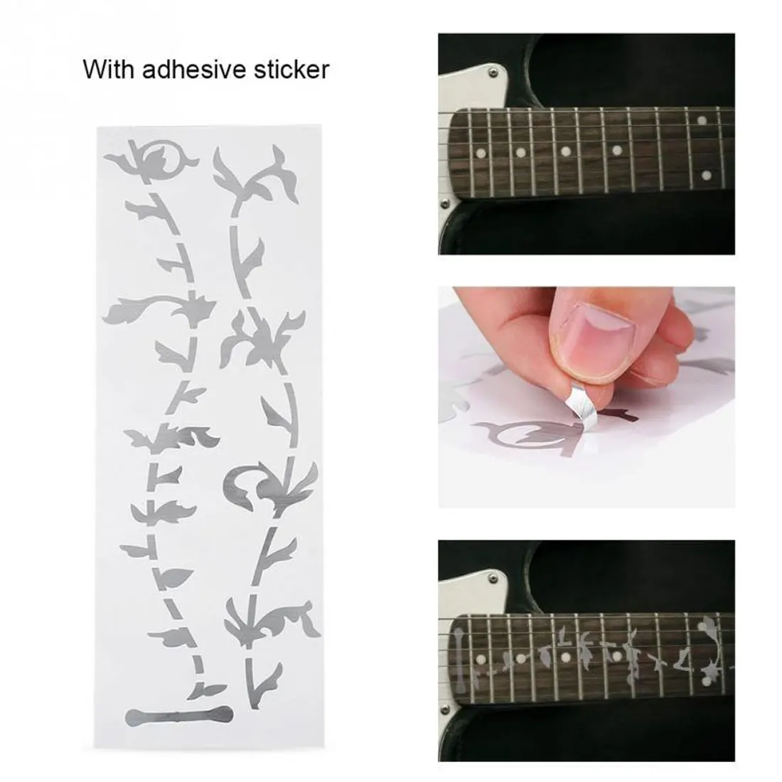 Гитарный инструмент украшения крест инкрустация наклейки гриф наклейка для электроакустической гитары Бас ультра тонкий стикер