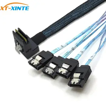 

Mini SAS 36P SFF-8087 Male to 4 SATA 7P Female Cable Splitter SAS TO SATA Cable Adapter 12Gbp Server Hard Disk Date Cable