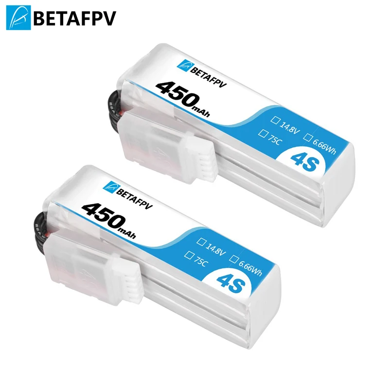 BETAFPV 450mAh 4S 75C Lipo Battery (2PCS) 1
