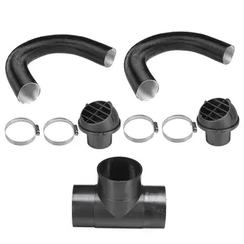 

Hot 60/75mm Air Parking Heater Pipe Ducting T/Y Piece Warm Air Outlet Vent Hose Clips Replacements For Diesel Heater for Webasto
