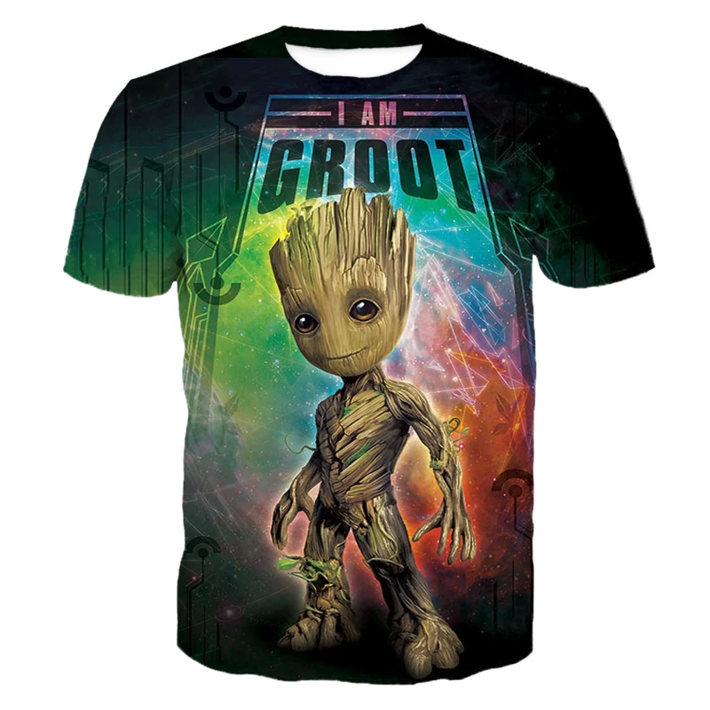 Simplemente desbordando desagradable soborno Remeras 3D para hombre con estampado de Rocket Racoon y groot a la  moda|Camisetas| - AliExpress