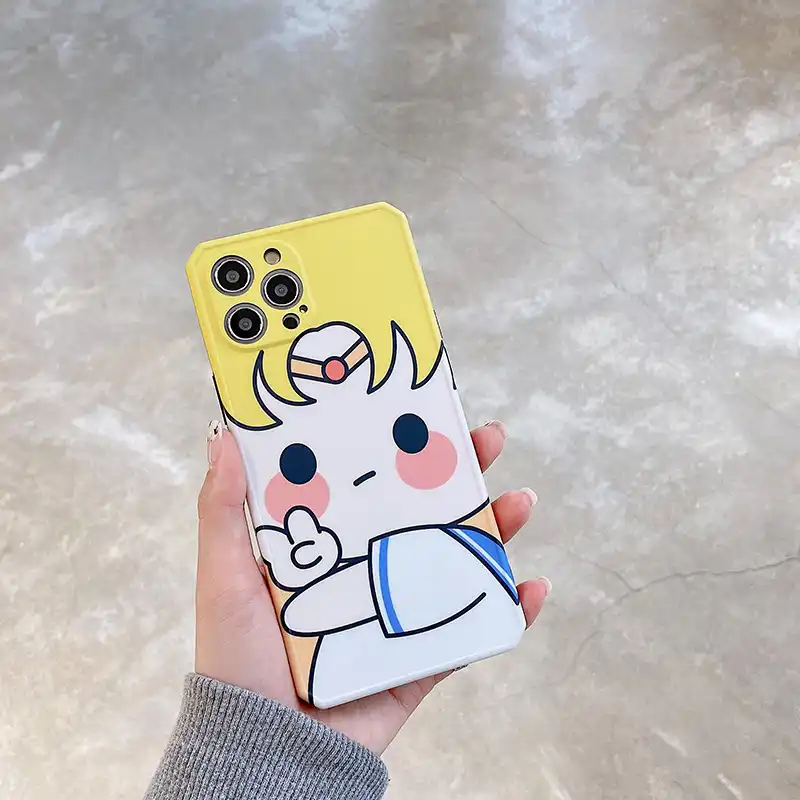 かわいいアニメ美少女電話ケースiphone 12プロマックス12ミニ11プロmax X Xr Xs 8 7プラスキャンディソフトシリコンケース 電話用緩衝材 Aliexpress