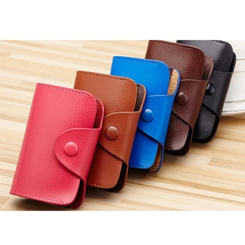 

Unisex Multicolor ID Card Holder Wallet Solid Color Hasp Women Clutch Pillow Designer Small Wallet Men's Purse Multi-card Bag