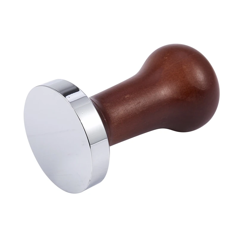Coffee Tamper Wooden Handle Barista Espresso Machine Grinder 51mm for Coffee and Espresso Powder