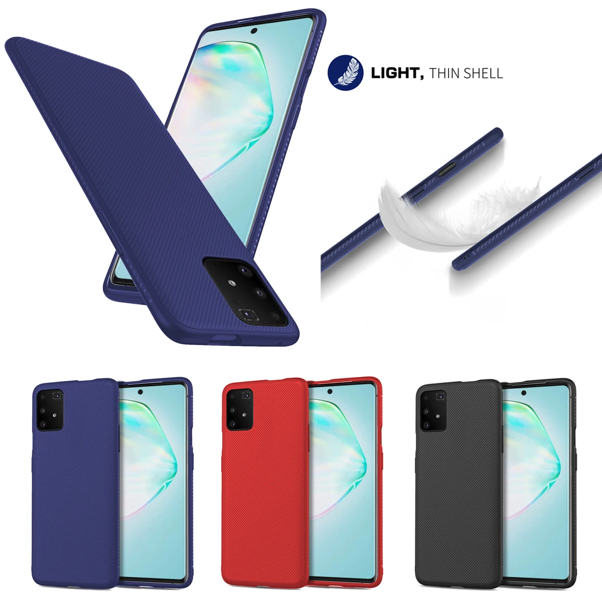 Для samsung Galaxy A91 A81 M80S S10 Lite M60S Note 10 чехол-накладка из мягкого ТПУ устойчивый к