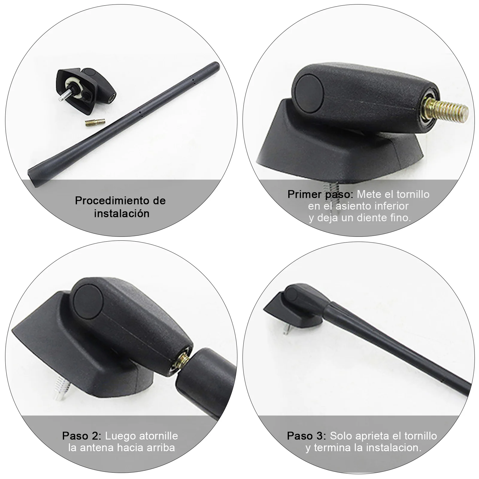 Peugeot 106 205 206 306 406 Car Roof Antenna with Antenna Base and