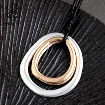 

Statement Jewelry Long Necklace for Women Chokers Collier Simple Rope Chain Sweater Clothes Accessories Birthday Christmas Gift