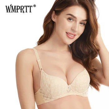

WMPRTT 2020 New Sexy Women's Lace Push Up Bra Sexy Underwear Bras For Women Bralette Lingerie Intimates (3/4 Cup) Women lingerie
