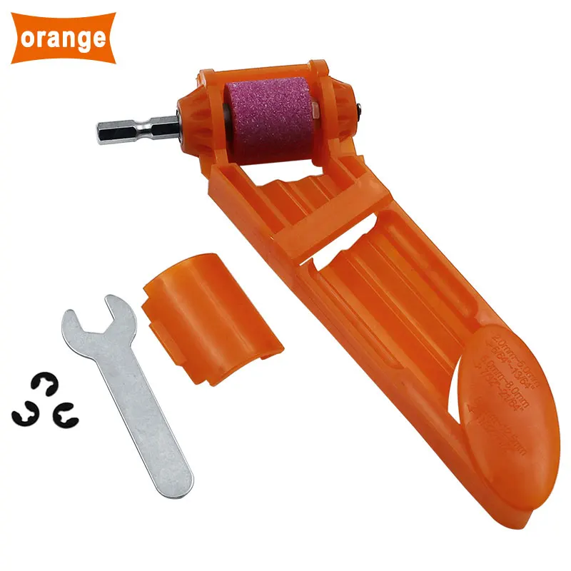 Orange 2-12,5 мм портативное Точило для головки сверла шлифовальный круг корундовый для точильщика инструменты для Точилки сверла электроинструмент - Цвет: Orange