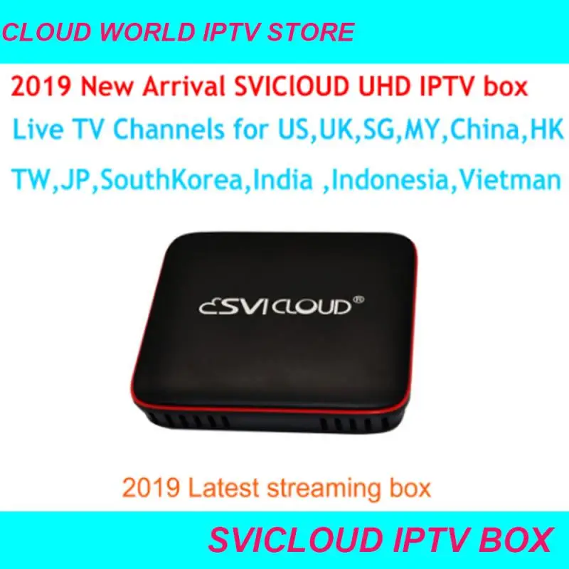 

2019 New Arrival Singapore Starhub Fiber TV Box SVICloud Gen2 UHD life time free subscription China HK Singapore MY Indian Ch
