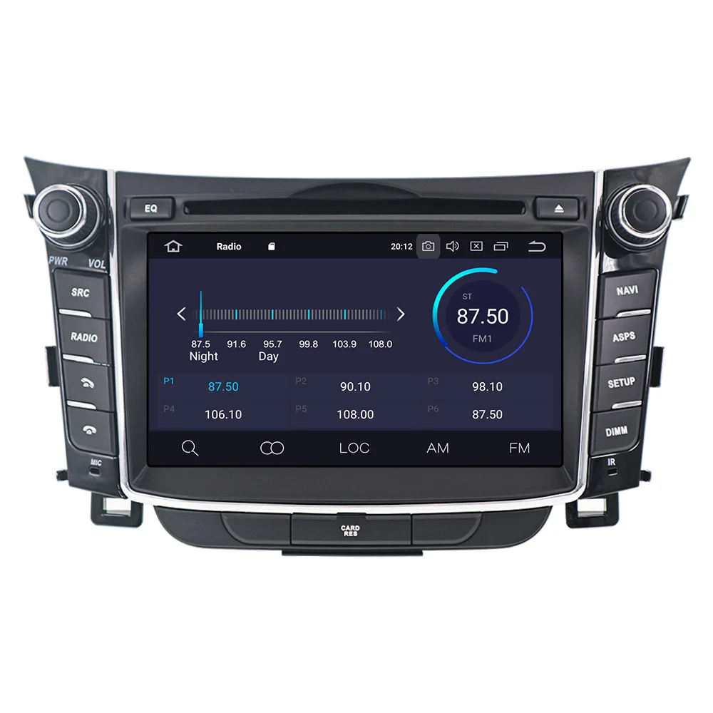 PX6 4+ 64 2din Android 9,0 Автомобильный мультимедийный плеер gps для hyundai I30 Elantra GT 2012- Радио стерео dvd-плеер головное устройство