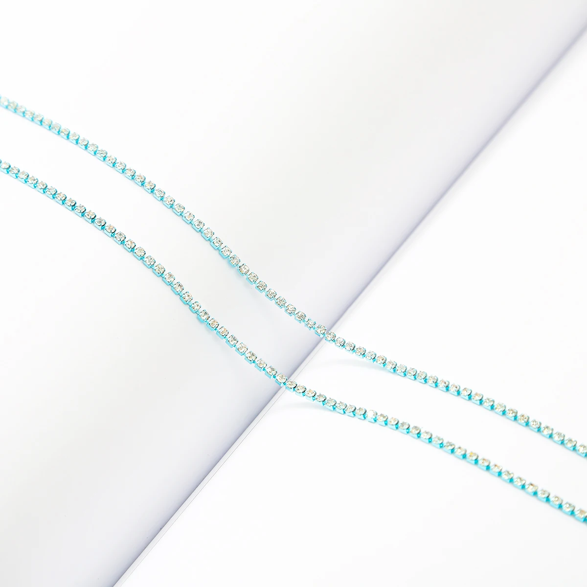 Colorful Rhinestone Chain for DIY Sewing and Clothing Accessories