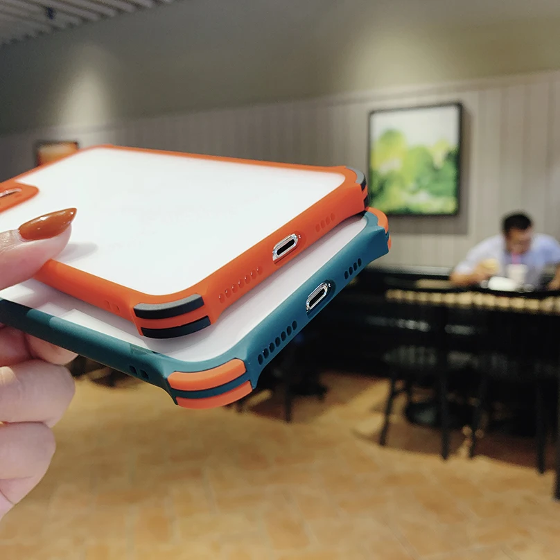 Luxury Shockproof Case For Huawei P40 Lite P30 Mate 20 30 Pro Matte Transparent Ultra Thin Case For Huawei Nova 5 6 7 Pro Se P30