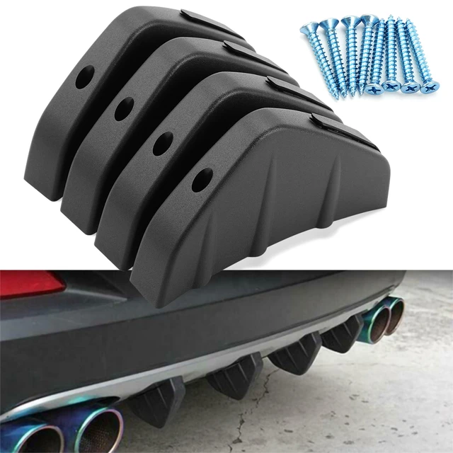 4pc Universal Car rear bumper cast shark spoiler for SEAT Ibiza