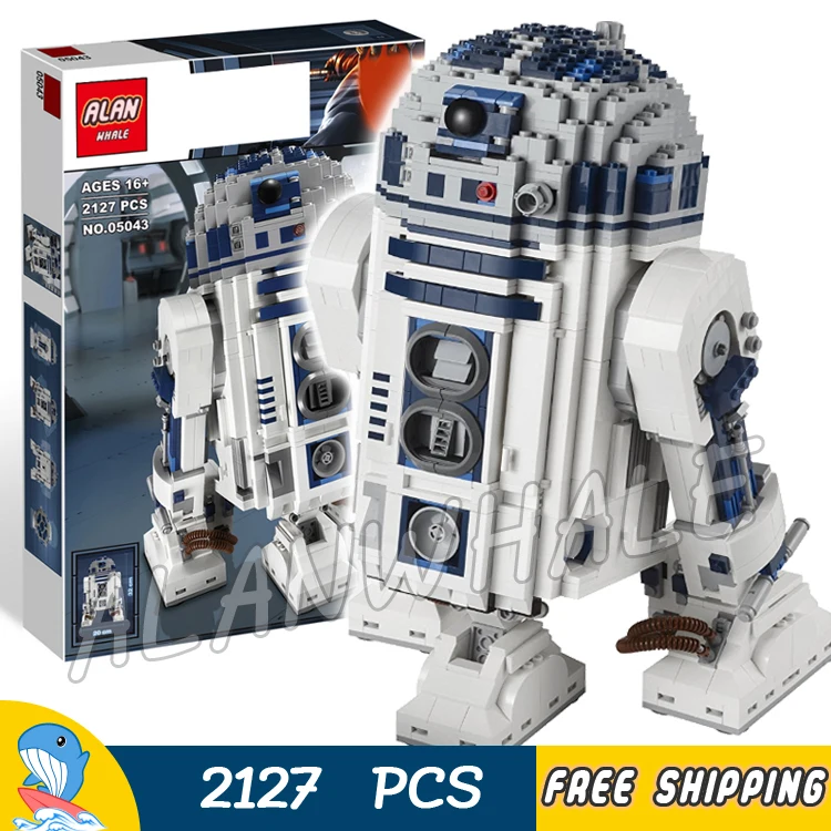 2127 шт. новые космические войны сборщик R2D2 роботы 05043 фигурки большого размера