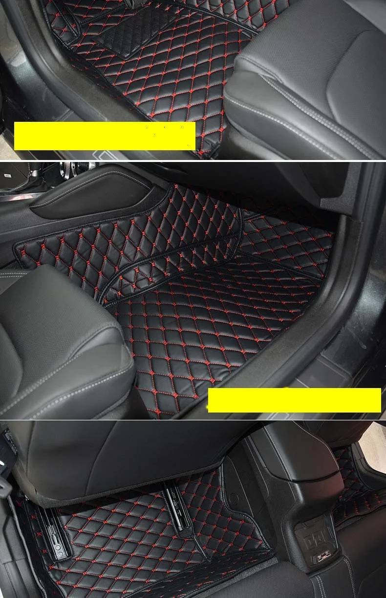Волоконные кожаные автомобильные коврики для chevrolet camaro аксессуары