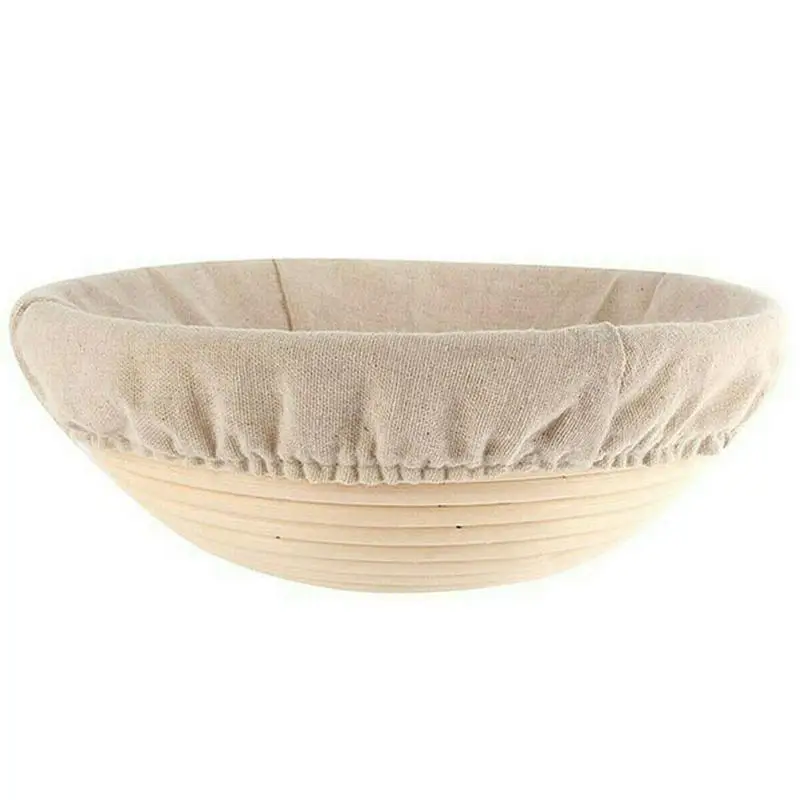 Kitchen Rattan Fermented Rattan Bowl Bread Basket Round Shape Rattan Bread Basket Bakery Tools