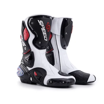 

Riding Tribe Microfiber leather Motorcycle Boots Moto Racing Motocross Shoes