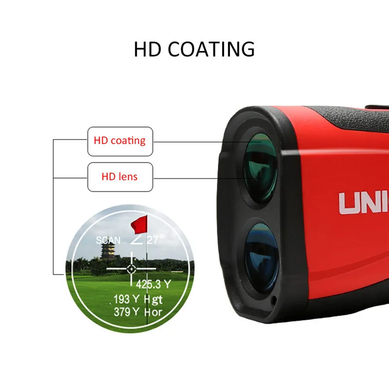 UNI-T 600 м 800 м 1000 м 1200 м 1500 м лазерный дальномер для гольфа LM600 лазерный дальномер телескоп измеритель расстояния угол высоты