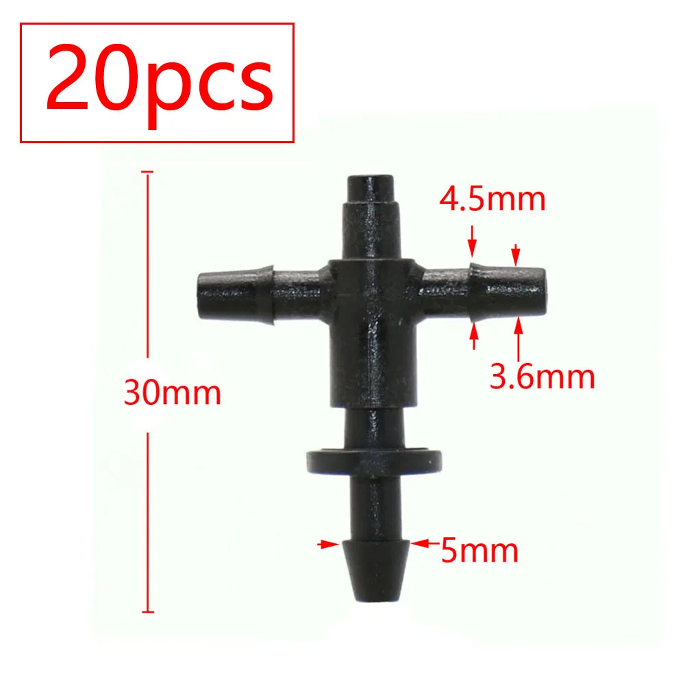 2L 4L 8L Dripper Irrigation 2/4-way Arrow Dropper Connector Cross Water Splitter Emitter Drip Arrow Micro Drip Irrigation System 