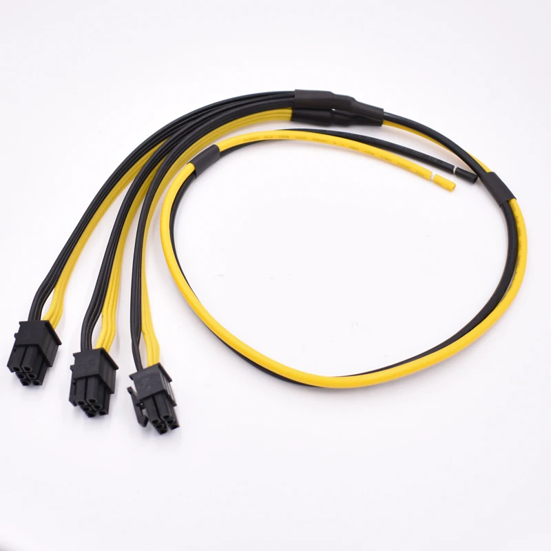 5 шт./лот высококачественный ATX 3 PCI E 6PIN PC видеокарта DIY Кабель питания 12AWG + 18AWG
