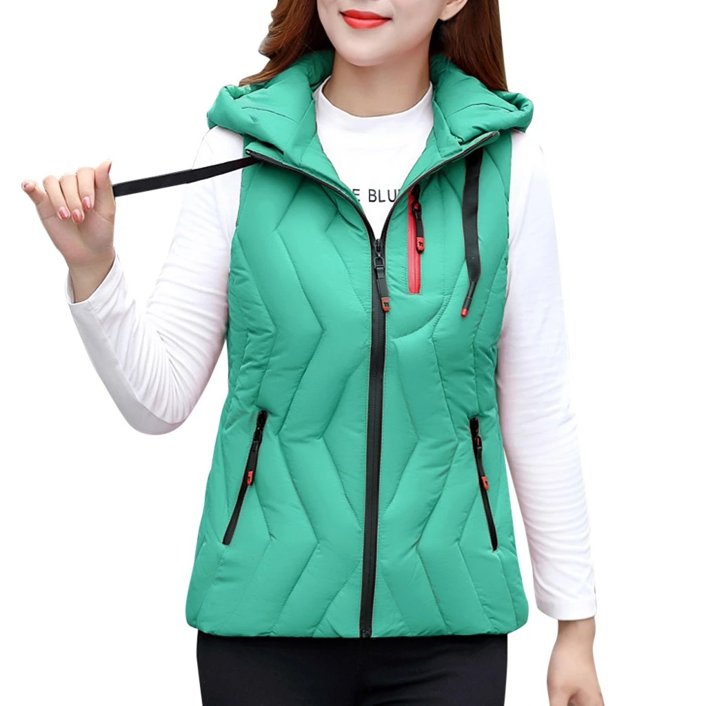 GN JAYCOSIN Spring Fashion New Brand Autumn Slim Velvet Women Jacket Warm Cotton Hooded Winter Warm Jacket Motorcycle Vest 906 - Цвет: GN