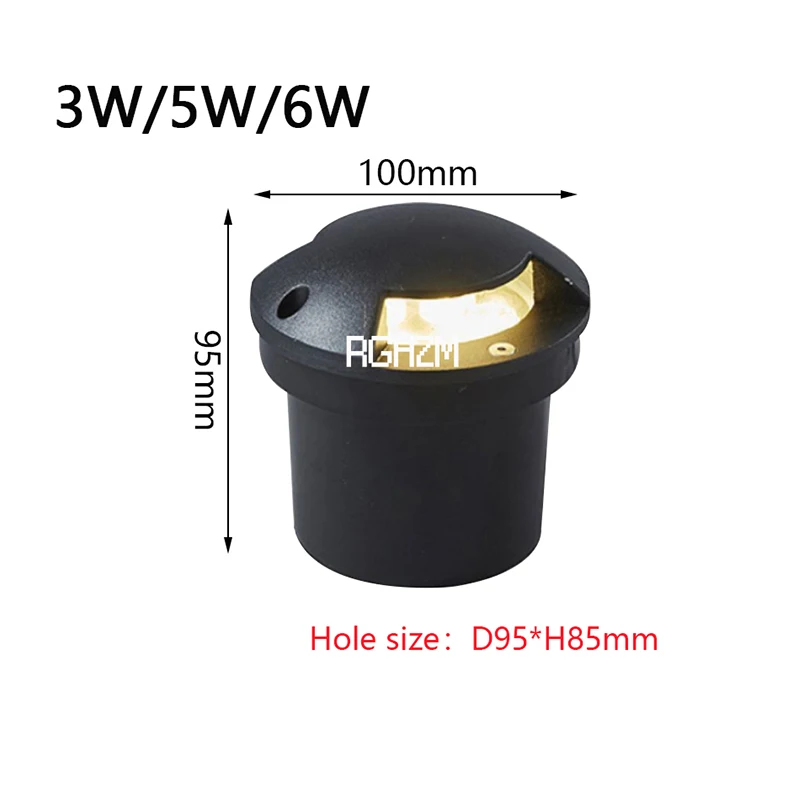 Waterproof IP68 LED Underground Lamp Outdoor Garden 1/2/3/4 Side 3W5W Embedded Floor Buried Spot Yard Path Landscape Deck Lights