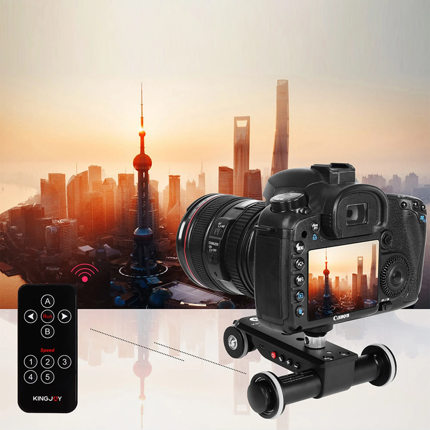 Ppl06spro Electric Auto Dolly Camera Car With Remote Control For Mobil