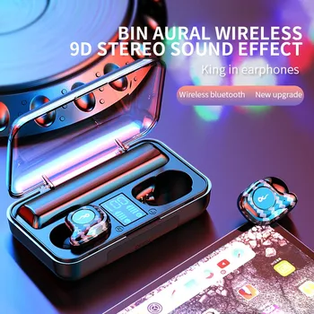 

Touch TWS Wireless Earphones Bluetooth 5.0 In Ear Earbuds 9D Surround Stereo Bass Earphone Mini Sport IPX7 Waterproof Headset