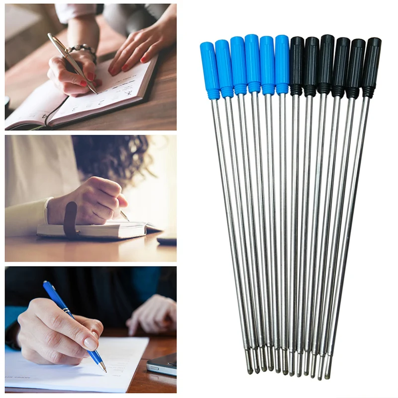 Ballpoint Pen Refills Replacement 11.7cm Writting Stationery School Supplies 10pcs/Lot Durable Signature Student Office Sketch