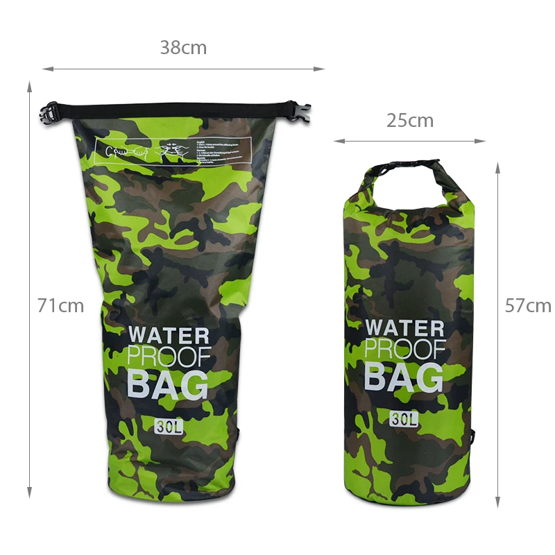 Outdoor Floating Waterproof Dry Bag 30L Roll Top Sacks Storage Bag Swimming Rafting Kayaking Sailing Canoing River Trekking Bag (15)