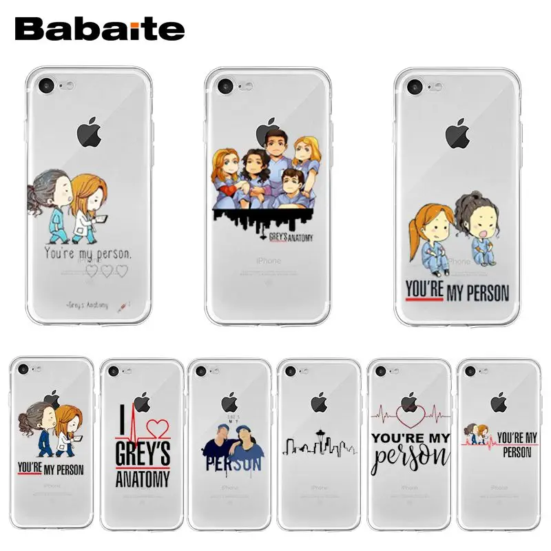 Чехол для телефона с рисунком Гриса анатомии You are my person iPhone 11 Pro XS MAX XR 8 7 6 6S Plus X 5 5S SE