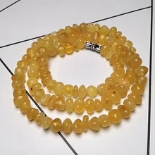 

Natural Amber Necklace Handmade Knoted Baroque Style 100% Real Original Amber Beads Women Amber Jewelry Wholesale