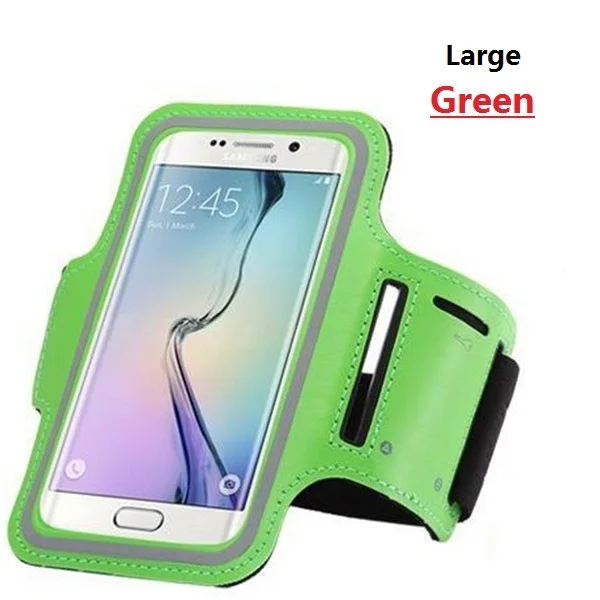 Сумка для телефона для huawei P20 P30 Pro P10 P9 P8 Lite, чехол на руку для Xiaomi Mi A3 A2 Lite A1 Pocophone F1, чехол для бега - Цвет: Green-Large