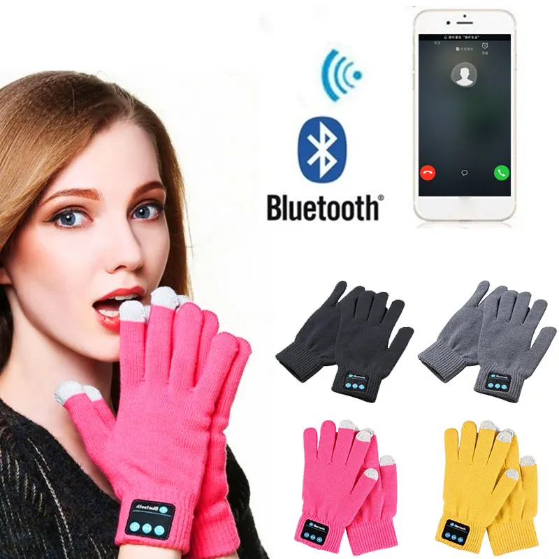 Bluetooth Говорящие перчатки, музыкальные перчатки со стереомикрофоном, беспроводная теплая гарнитура, Говорящие перчатки