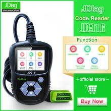 JDiag JD316 OBD2 Scanner Automotive Engine Fault Code Reader CAN Diagnostic Scan Tool (Black) JDiag JD316 OBD2 Scanner Automotive Engine Fault Code Reader CAN Diagnostic Scan Tool (Black)