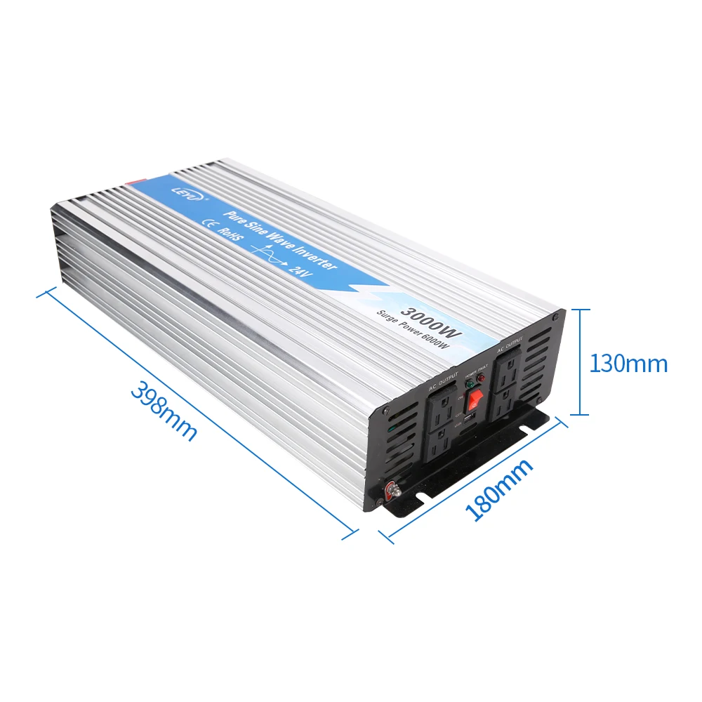 Хит продаж 12V постоянного тока до 220V 3000W инвертор с немодулированным