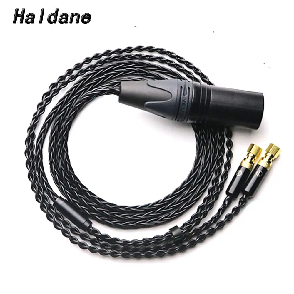 Hi-End 4 pin XLR сбалансированный посеребренный кабель для наушников SUNDARA he400i he400s HE560 |