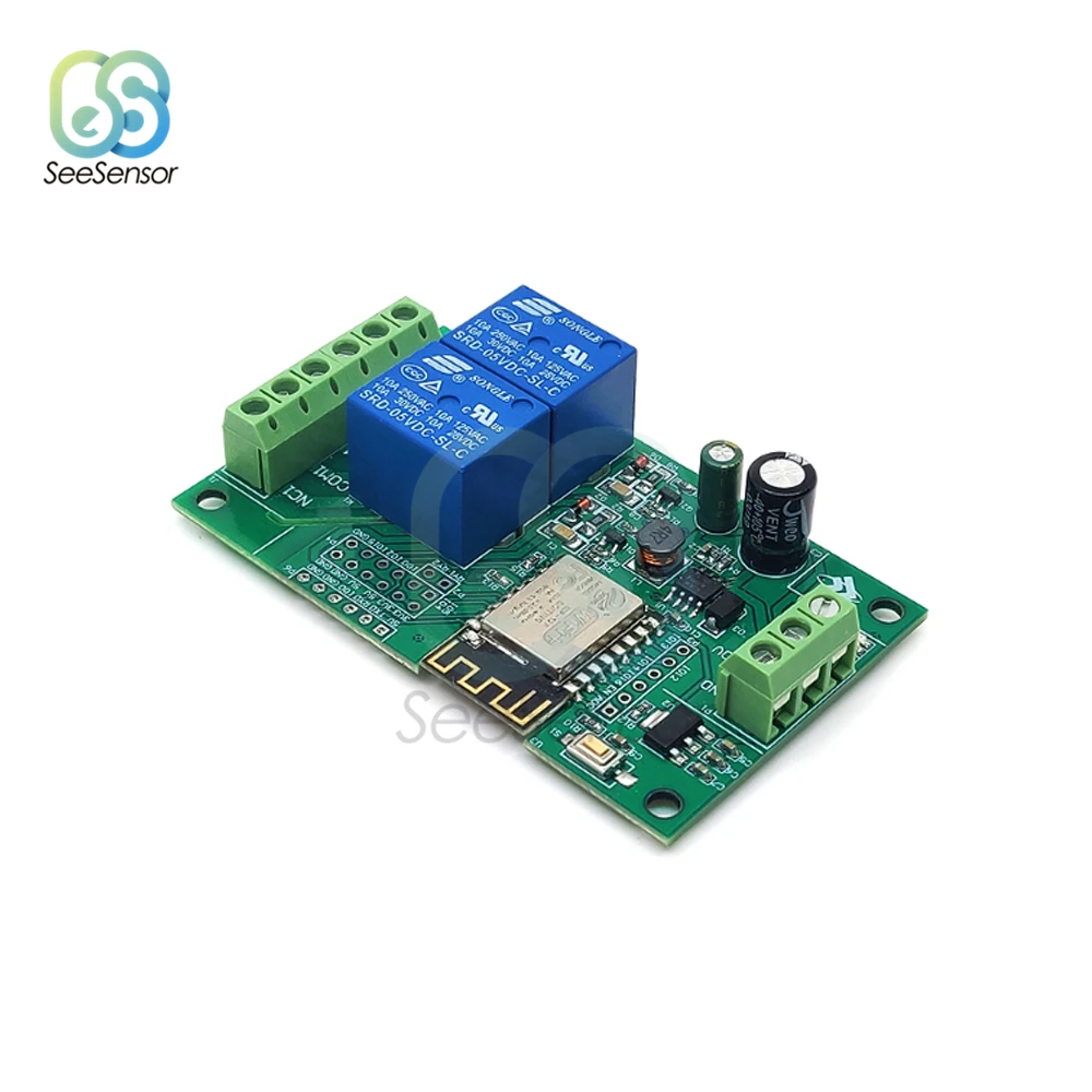 Esp8266 Wifi Wireless Switch Module 2ch Dc5v Relays With Esp12f Esp12f