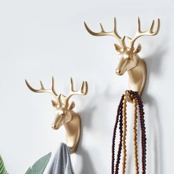 

Nordic Good Animal Hooks American Hanging Hook Holder Hanger Keys Wall Decor Strong Seamless Sticking Hook Home Decoration Hook